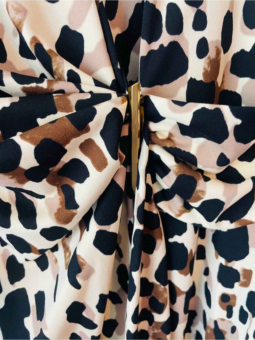 Donna Karan New York Sleeveless Leopard Print Dress - Picture 4 of 10